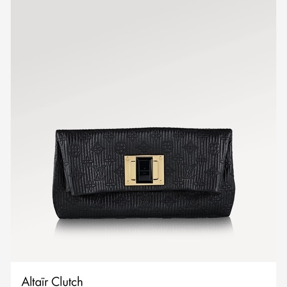 Louis Vuitton Altair Clutch Quilted Monogram Leather in Noire - Picture 15 of 15